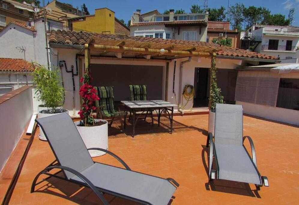Apartamento Con Increibles Vistas Y Terraza Girona Bagian luar foto