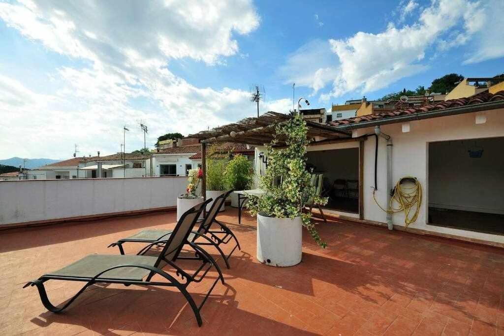 Apartamento Con Increibles Vistas Y Terraza Girona Bagian luar foto